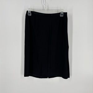Vintage Ann Taylor Black Pencil Skirt Size 8 Lined Career Office Workwear 90s